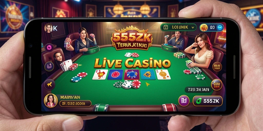 Tampilan gameplay seru di 555ZK Live Casino.