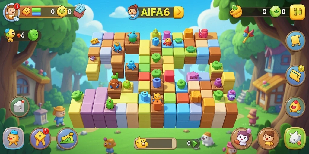 Screenshot utama AIFA66 menunjukkan gameplay seru dan menarik dalam teka-teki.