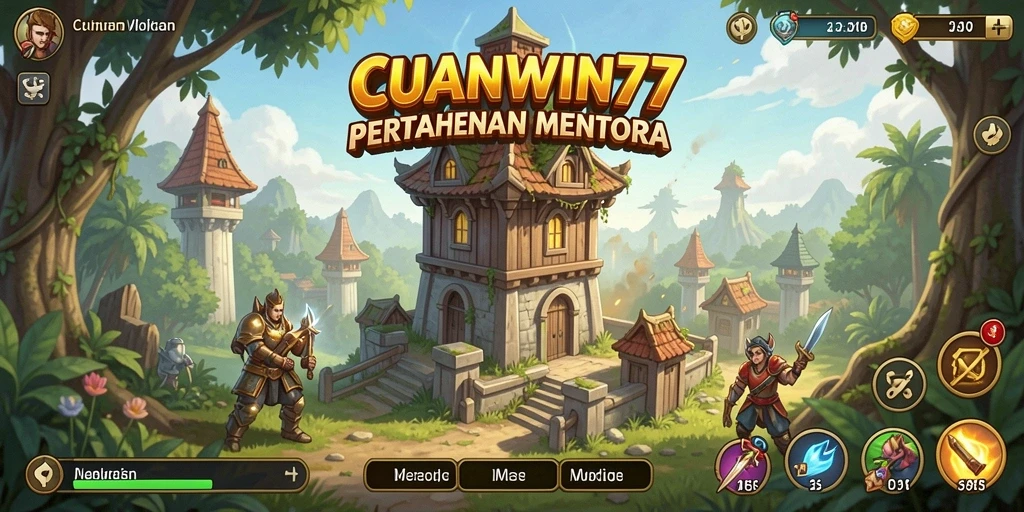 Tangkapan layar menunjukkan aksi seru dalam gameplay Tower Defense.