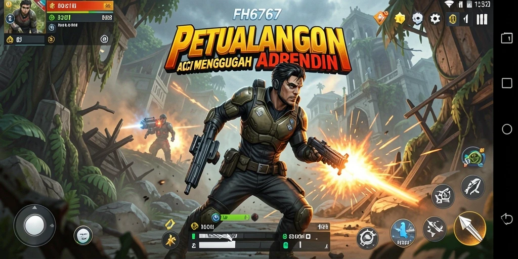 Tampilan gameplay mendebarkan dari FH6767 dengan aksi cepat.