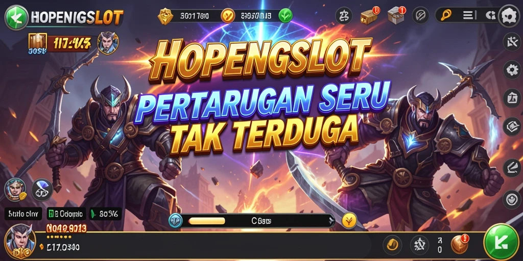 Screenshot HOPENGSLOT menampilkan aksi pertarungan yang mendebarkan.