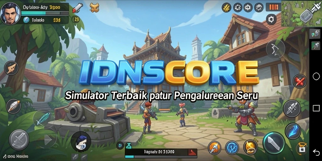 Tampilan gameplay IDNSCORE yang memukau dalam simulasi yang mendalam.
