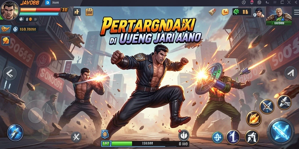 Tampilan gameplay <strong>JAVO88</strong> yang intens dan penuh aksi.