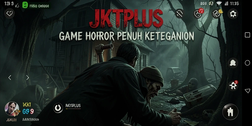 Screenshot JKTPLUS menunjukkan momen menegangkan dalam gameplay.