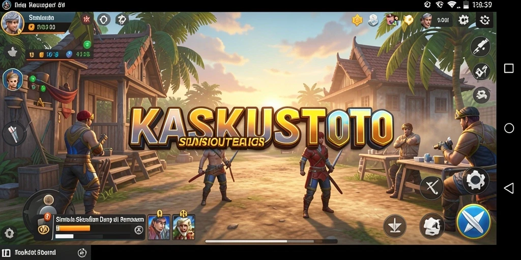 Screenshot gameplay KASKUSTOTO menunjukkan pengalaman simulasi yang mendalam dan interaktif.