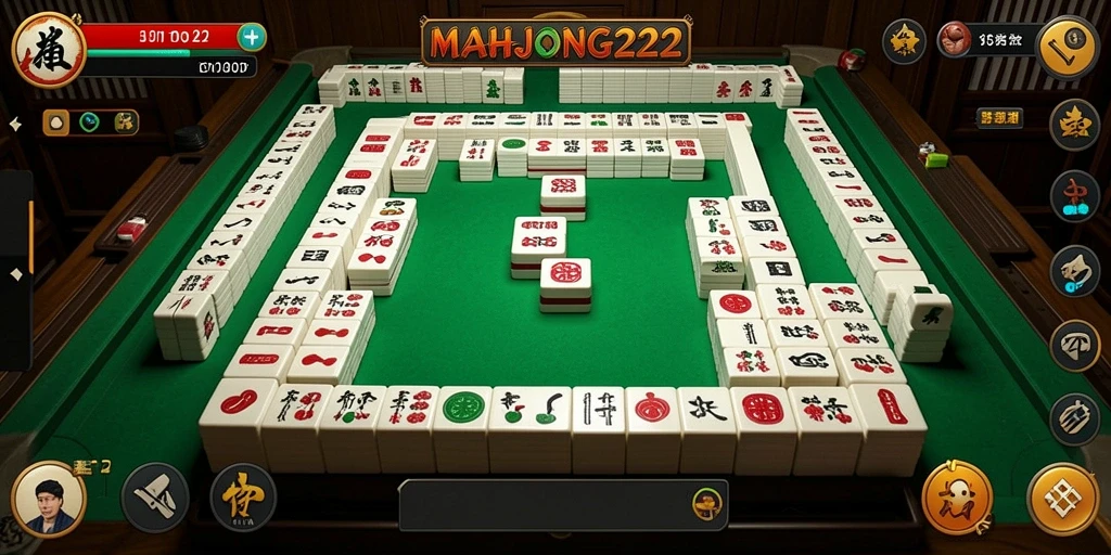 Tampilan gameplay MAHJONG222 yang menantang dan menarik.