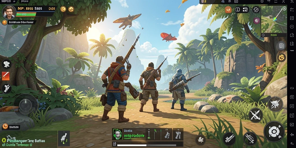Tampilan gameplay MPO555 yang menakjubkan di dunia terbuka.