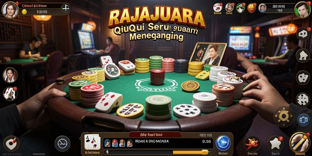 Gameplay seru QiuQiu di RAJAJUARA yang menyenangkan.