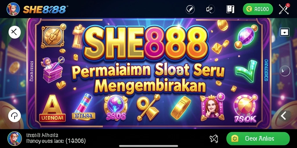 Tampilan gameplay Slot menampilkan keseruan dalam bermain SHE888.