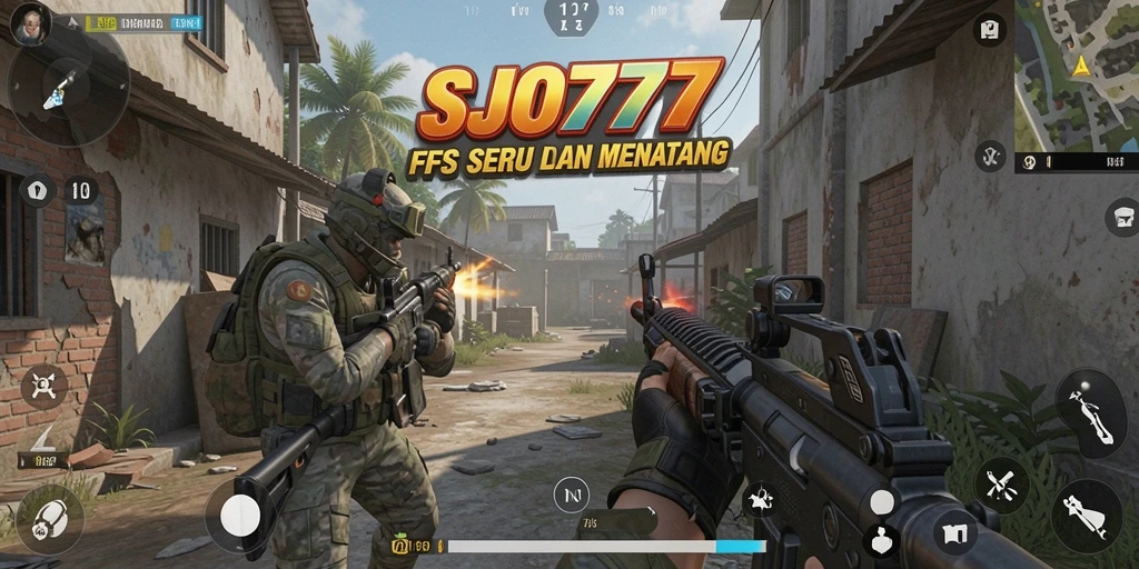 Screenshot menunjukkan aksi menegangkan dalam gameplay FPS.